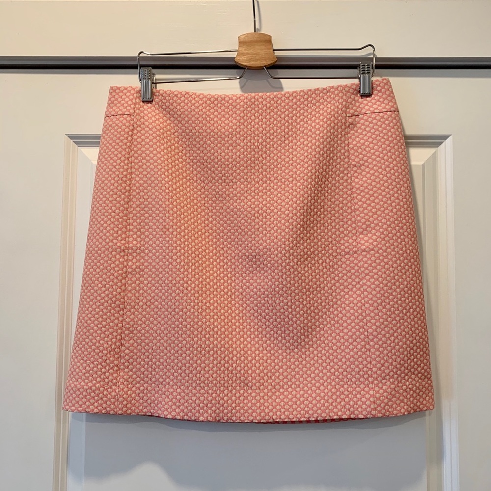Loft pink polka dot skirt S12